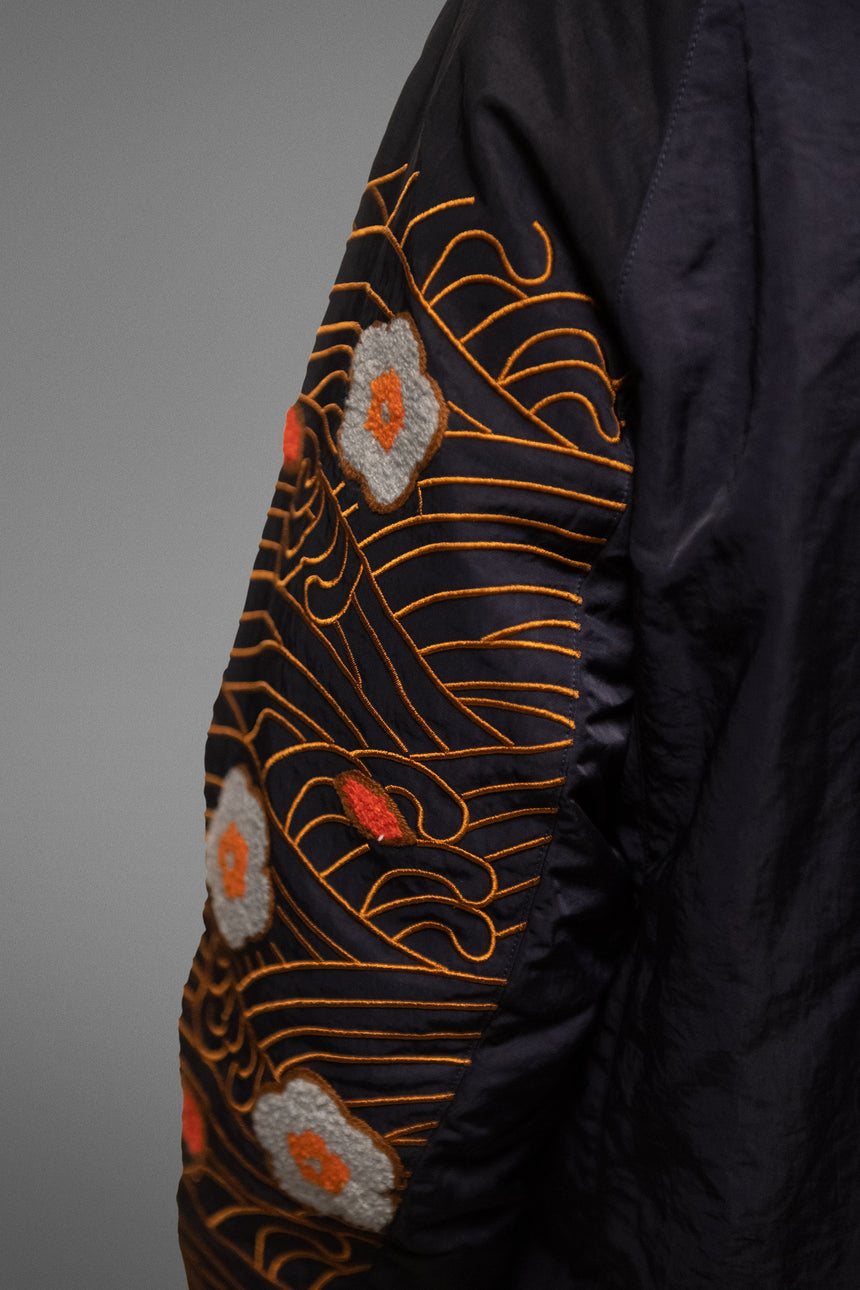 Sashiko Petals Embroidered Jacket by Insakura