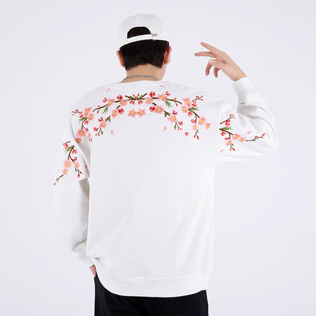 Sakura Embroidered Sweatshirt by Insakura