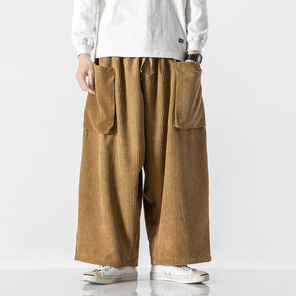 Pantalon cargo en velours côtelé