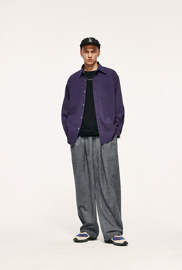 Colors Stacked Sweatpants by Insakura