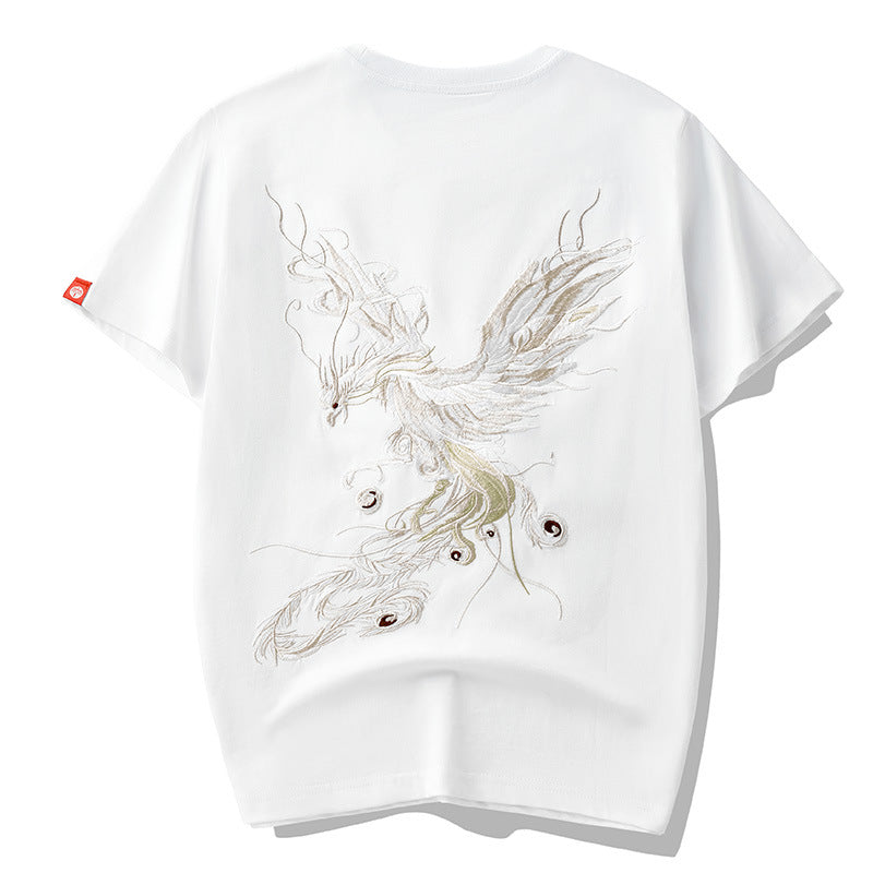 Black Phoenix Japanese T-Shirt by Insakura