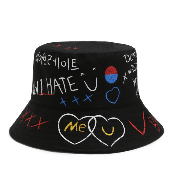 White Bucket Hat - Korean Edition (No I hate you)