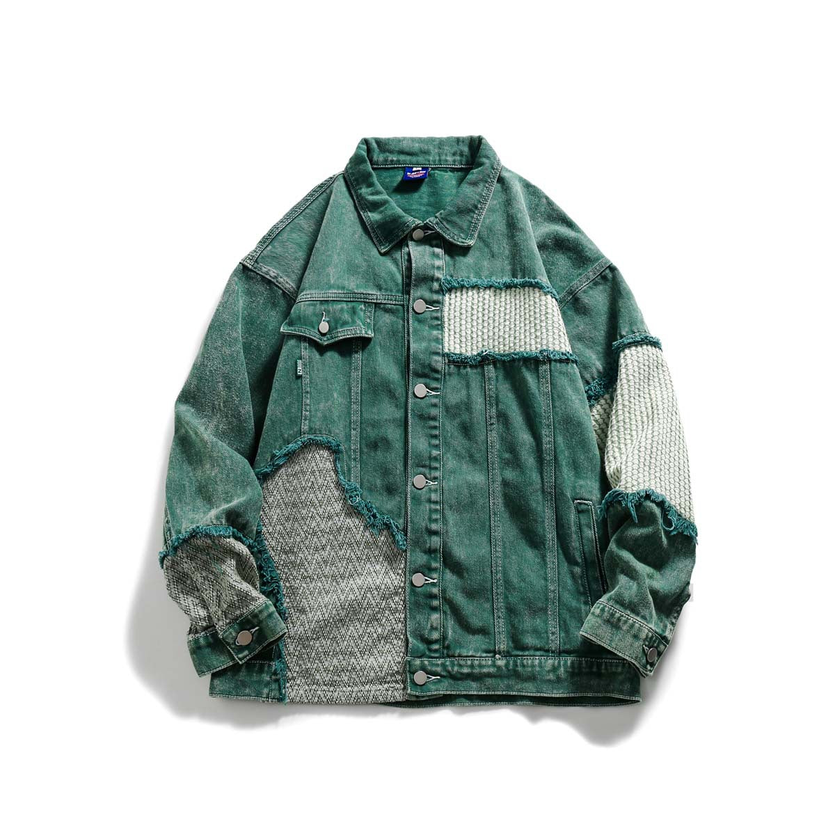 Midori - Green Denim Jacket - Green / S