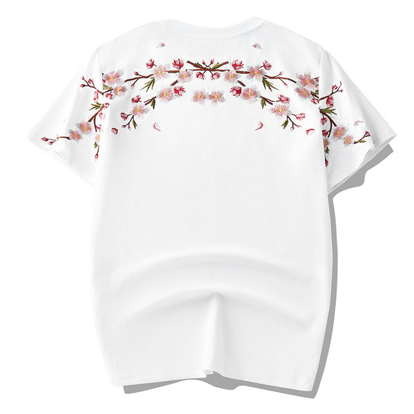 Sakura Embroidered  Shirt