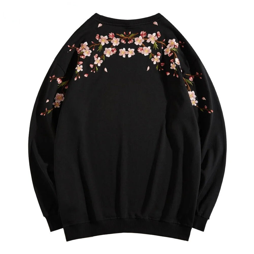 Sakura Embroidered Sweatshirt by Insakura