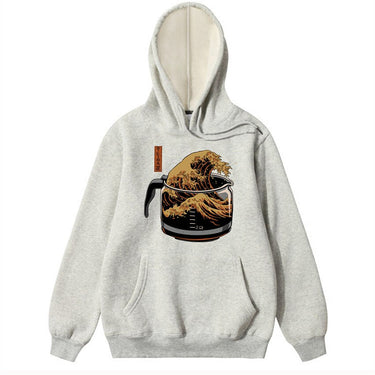 [INSKR] Coffee Wave Hoodie by Insakura