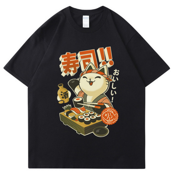 [INSKR] Happy Neko T-Shirt