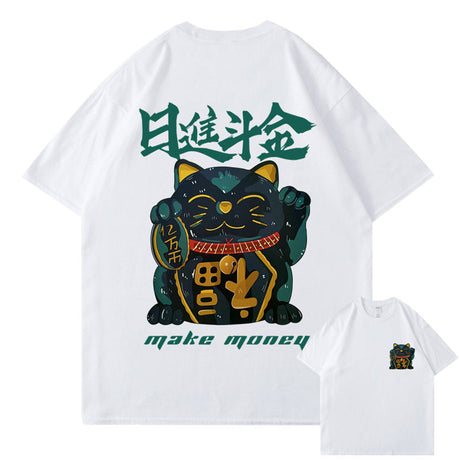 [INSKR] Maneki Neko T-Shirt by Insakura