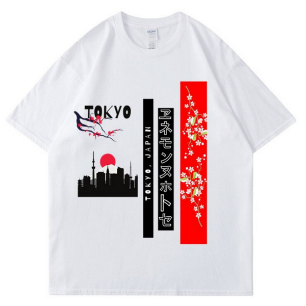 [INSKR] T-shirt cerise de Tokyo 