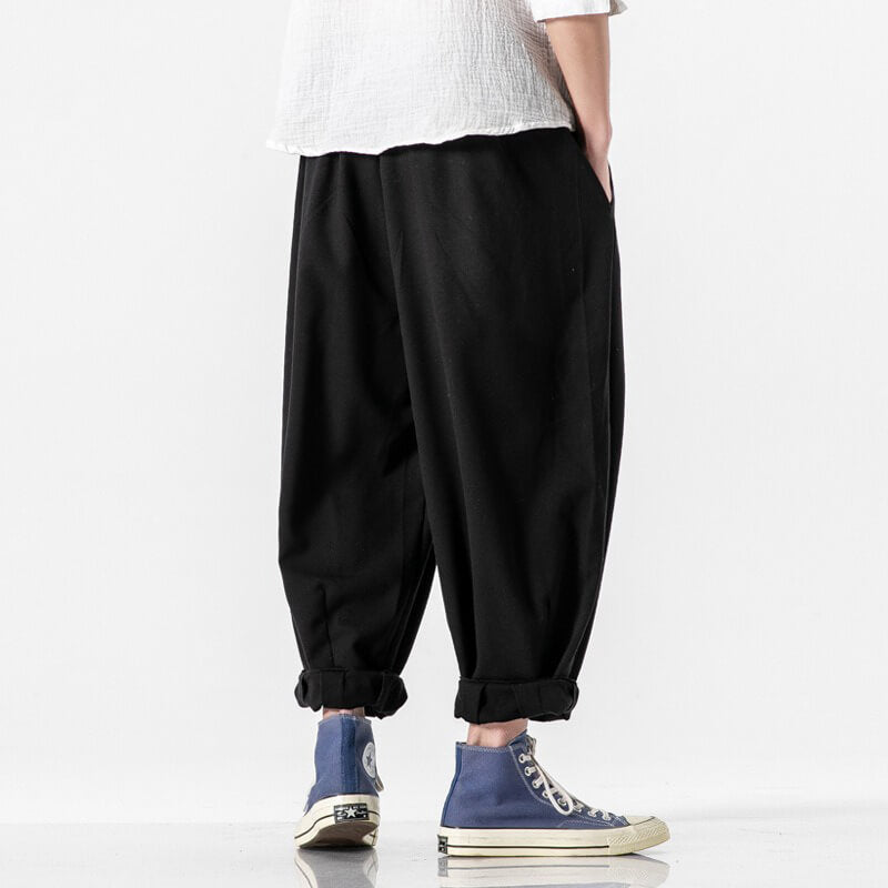 Mori Pants | Mid Waist, Drawstring Closure, Pleated Front Design – Insakura