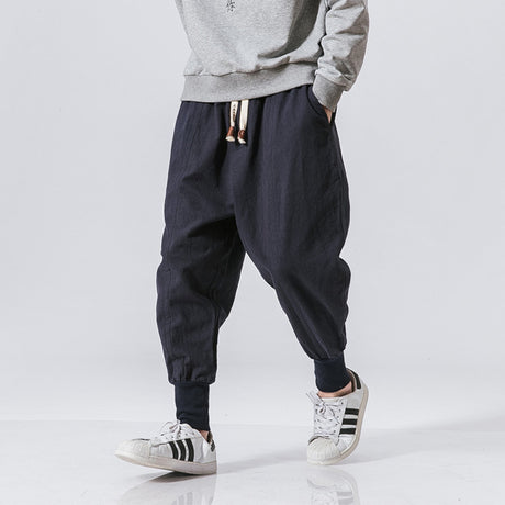 Fuji Harem Pants V2 Ise Cotton Half Stripe Natural : SOU • SOU US Online  Store