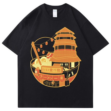 [INSKR]   Ramen Tower T-Shirt by Insakura