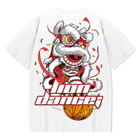 [INSKR] Festive Lion Dance T-Shirt by Insakura