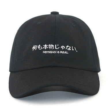 [INSKR] NOTHING IS REAL Embroidered Cap by Insakura