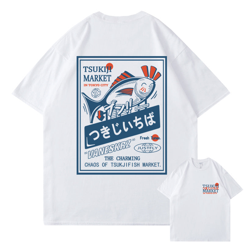 [INSKR] Tsukiji Market T-Shirt by Insakura