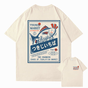 [INSKR] Tsukiji Market T-Shirt by Insakura