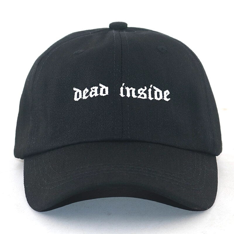 [INSKR] DEAD INSIDE Embroidered Cap by Insakura